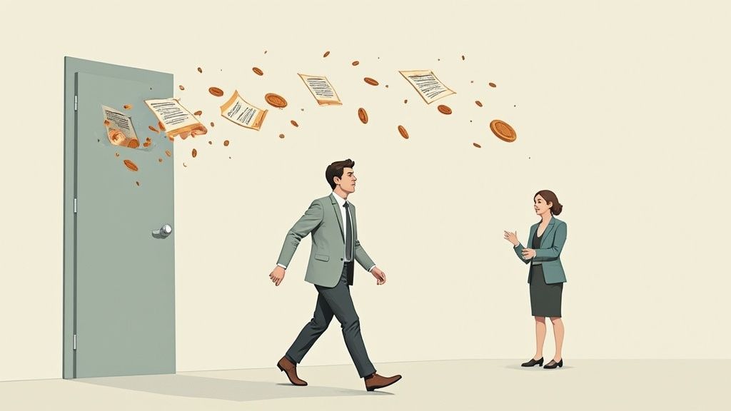 A diverse group of professionals collaborating in a modern office meeting, representing an effective interview process.