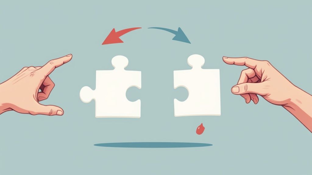 A candidate enthusiastically explaining why they want to work at a company during a job interview.