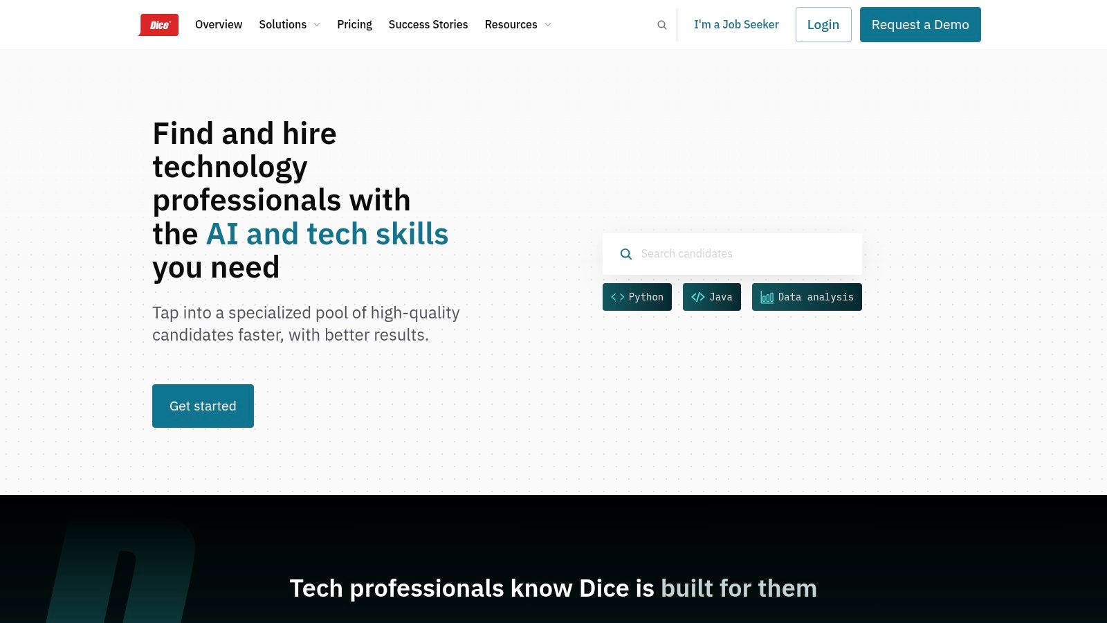 sites like linkedin tech hiring