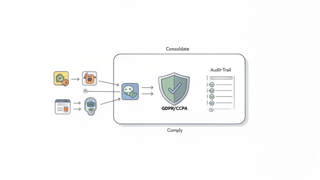 employee value proposition examples data compliance and unified audit trail generation.
